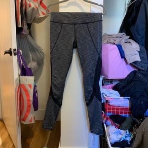 Gray Mesh Athleta Leggings